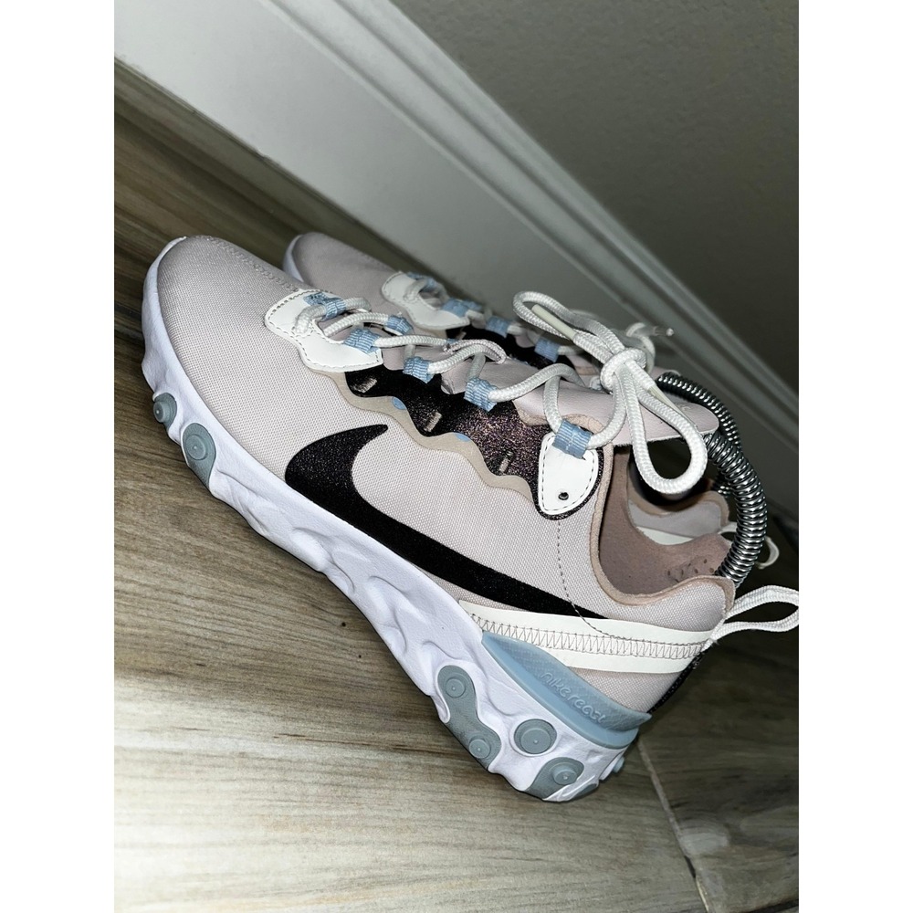NIKE React Element 55 Rose/Fossil Women's Size 7.5 Sneakers